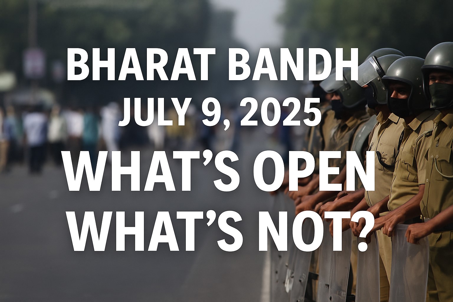 Bharat Bandh July 9 – What Will Be Closed?